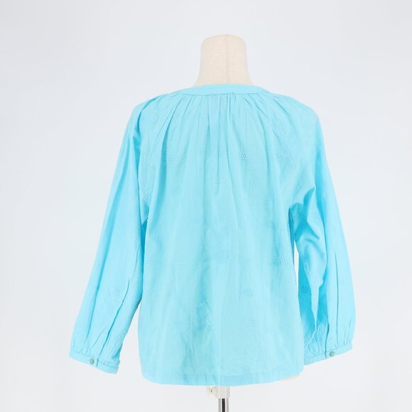 NWT HABITAT Floral Embroidery Romance Shirt Top in Malibu Size S - Picture 5 of 10